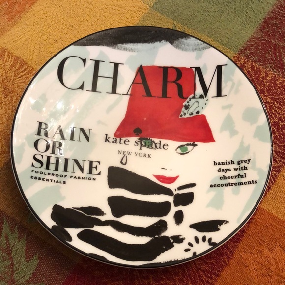 NWT Kate Spade Make Headlines tidbit charm Plates by Lenox - Picture 9 of 12